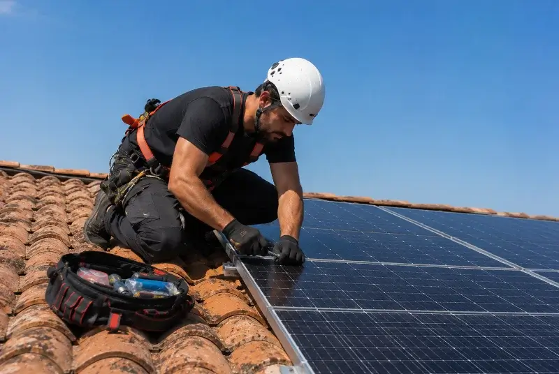 Maintenance et monitoring de panneaux solaires à Groisy